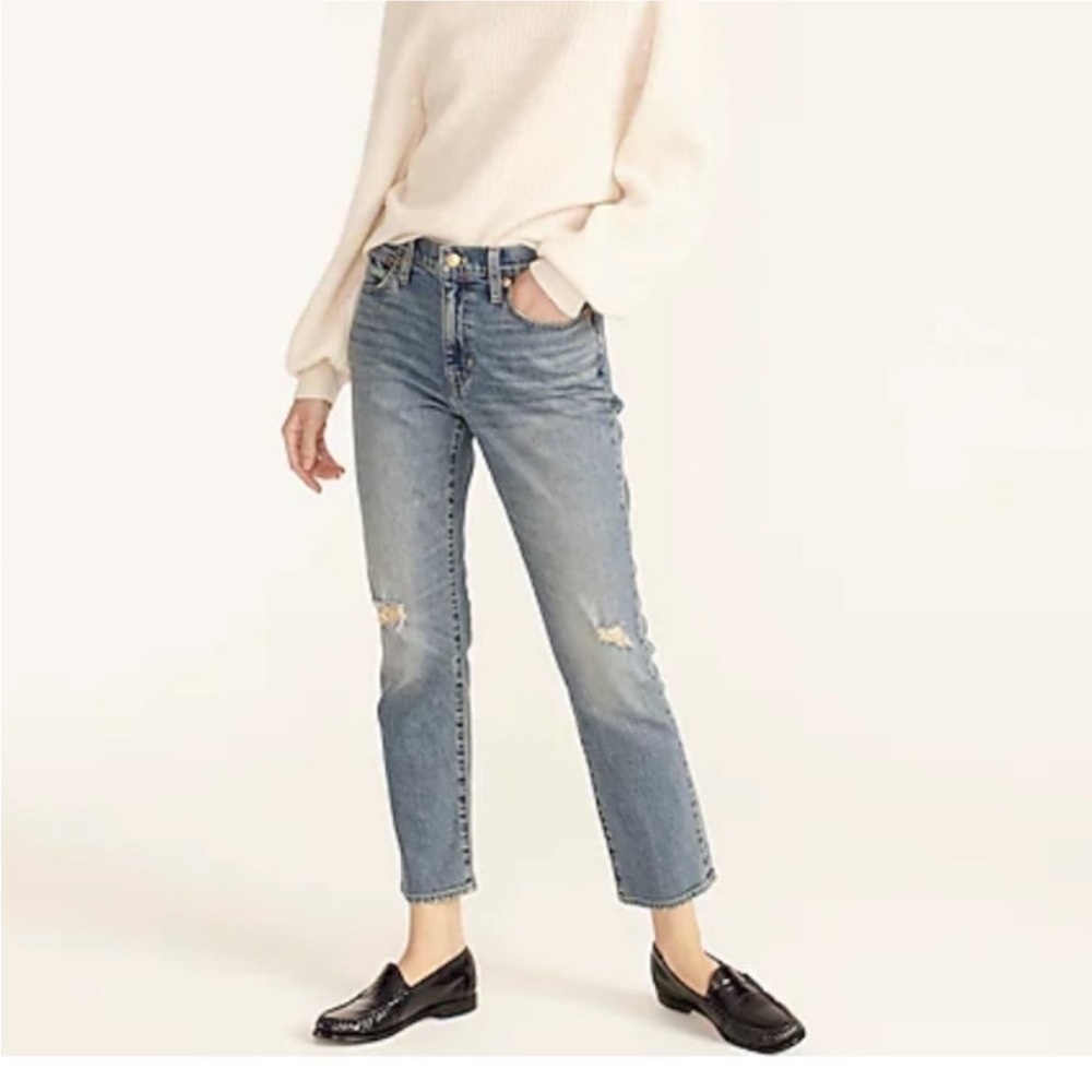 J. Crew Slim boyfriend jean in Tinted Indigo wash